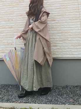 「AmbreNeige」｜「アイテム（その他アウター）」を使った、yume さん（レディース・160cm）の春コーディネート