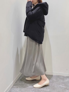 「GLOBAL WORK（グローバルワーク）のアイテム（ダウンジャケット/コート）」を使った、fuunaさん（レディース・162cm）の冬コーディネート