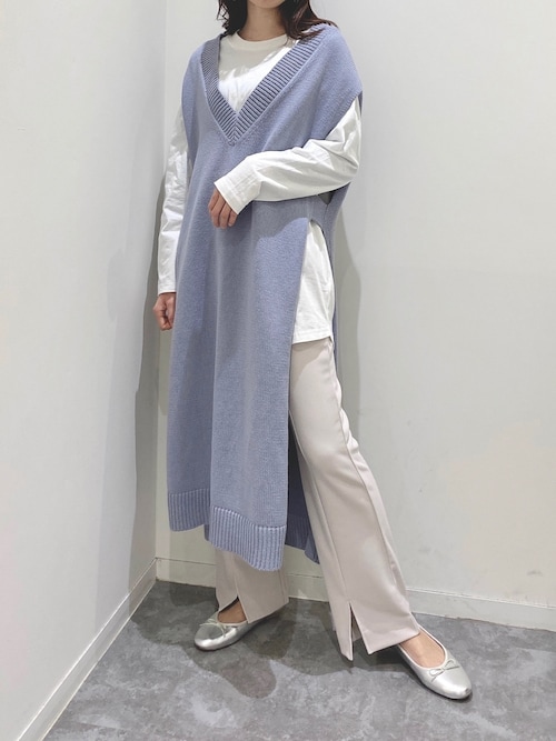 Global Work 和歌山ミオfuunaさんのベストを使ったコーディネート Zozotown