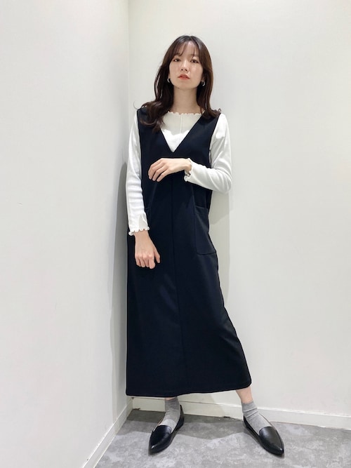 Global Work 和歌山ミオfuunaさんのジャンパースカートを使ったコーディネート Zozotown