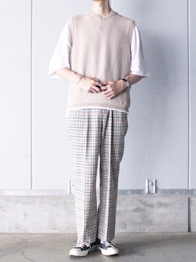 「O（オー）のアイテム」を使った、Ryuさん（メンズ・183cm）の夏コーディネート