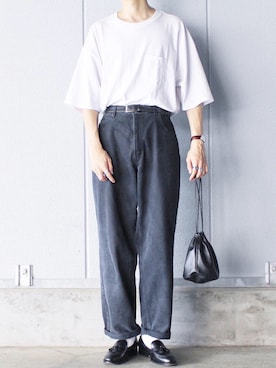 「O（オー）のアイテム」を使った、Ryuさん（メンズ・183cm）の夏コーディネート
