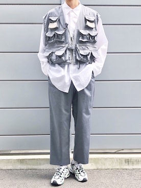 「DIGAWEL（ディガウェル）のアイテム」を使った、Ryuさん（メンズ・183cm）の夏コーディネート