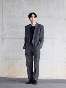 「GIORGIO ARMANI（ジョルジオアルマーニ）のアイテム（ジャケット/アウター）」を使った、Ryuさん（メンズ・183cm）の春コーディネート