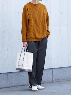 「GIORGIO ARMANI（ジョルジオアルマーニ）のアイテム」を使った、Ryuさん（メンズ・183cm）の春コーディネート