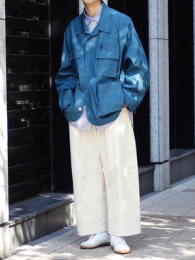 「Sillage（シアージ）のアイテム（ジャケット/アウター）」を使った、Ryuさん（メンズ・183cm）の冬コーディネート