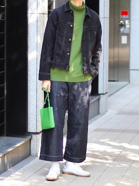 「BATONER（バトナー）のアイテム」を使った、Ryuさん（メンズ・183cm）の春コーディネート