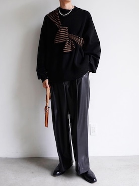 「IEY（アイイーワイ）のアイテム」を使った、Ryuさん（メンズ・183cm）の春コーディネート