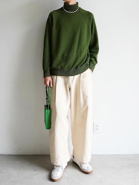 「BATONER（バトナー）のアイテム」を使った、Ryuさん（メンズ・183cm）の春コーディネート