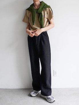 「BATONER（バトナー）のアイテム」を使った、Ryuさん（メンズ・183cm）の春コーディネート