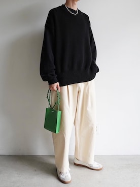「IEY（アイイーワイ）のアイテム」を使った、Ryuさん（メンズ・183cm）の春コーディネート