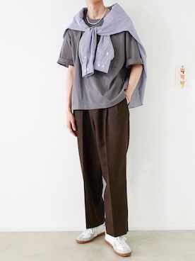 「marka（マーカ）のアイテム」を使った、Ryuさん（メンズ・183cm）の夏コーディネート
