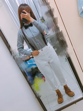 「KicKers（キッカーズ）のアイテム」を使った、あさださん（レディース・153cm）の春コーディネート