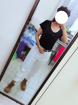 「KicKers（キッカーズ）のアイテム」を使った、あさださん（レディース・153cm）の夏コーディネート