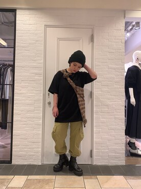 「Jeffrey Campbell（ジェフリーキャンベル）のアイテム」を使った、上之薗 紋乃さん（レディース・155cm）の春コーディネート
