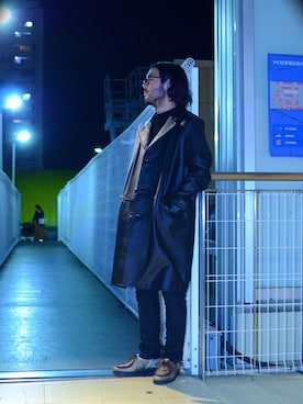 「やっぱりストリートが好き」｜「アイテム（チェスターコート）」を使った、sugaさん（メンズ・177cm）の秋コーディネート