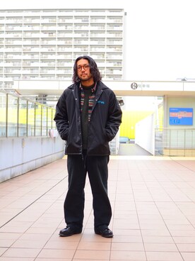 「やっぱりストリートが好き」｜「アイテム（ナイロンジャケット）」を使った、sugaさん（メンズ・177cm）の秋コーディネート