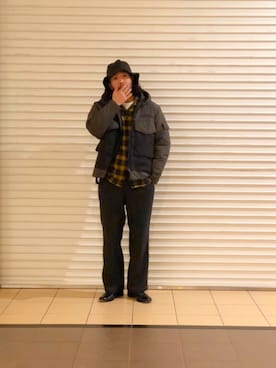 「スタッフセンバツ」｜「アイテム（ブルゾン）」を使った、sugaさん（メンズ・177cm）の冬コーディネート