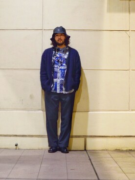 「schott（ショット）のアイテム（アクセサリー）」を使った、sugaさん（メンズ・177cm）の冬コーディネート