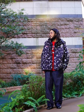 「アイテム（マウンテンパーカー、その他）」を使った、sugaさん（メンズ・177cm）の秋コーディネート