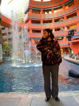 「Iroquois（イロコイ）のアイテム」を使った、sugaさん（メンズ・177cm）の秋コーディネート