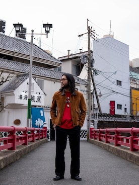 「春アウター」｜sugaさん（メンズ・177cm）の冬コーディネート