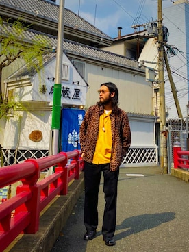 「Schott(ショット)のアイテム(パンツ)」を使った、sugaさん(メンズ・177cm)の春コーディネート