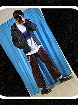 「AZUL by moussy（アズールバイマウジー）のアイテム（ブルゾン）」を使った、🌜シティリバー🌛さん（メンズ・176cm）の冬コーディネート