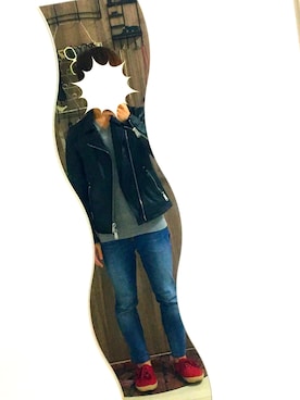 「HAMNETT（ハムネット）のアイテム（ジャケット/アウター）」を使った、miyabiさん（メンズ・164cm）の春コーディネート