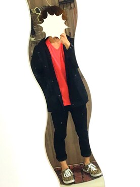 「HAMNETT（ハムネット）のアイテム（その他アウター）」を使った、miyabiさん（メンズ・164cm）の春コーディネート