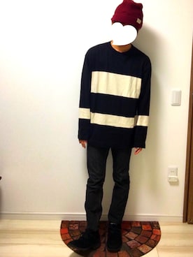 「MHL.（エムエイチエル）のアイテム（Tシャツ/カットソー、その他）」を使った、miyabiさん（メンズ・164cm）の春コーディネート