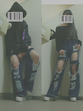 「BUBBLES（バブルス）のアイテム（ジャケット/アウター）」を使った、ЯЁёёёУさん（レディース・165cm）の冬コーディネート