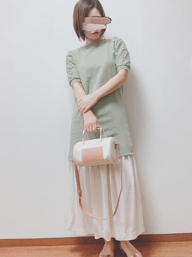 「Khaju（カージュ）のアイテム」を使った、mameさん（レディース・166cm）の春コーディネート