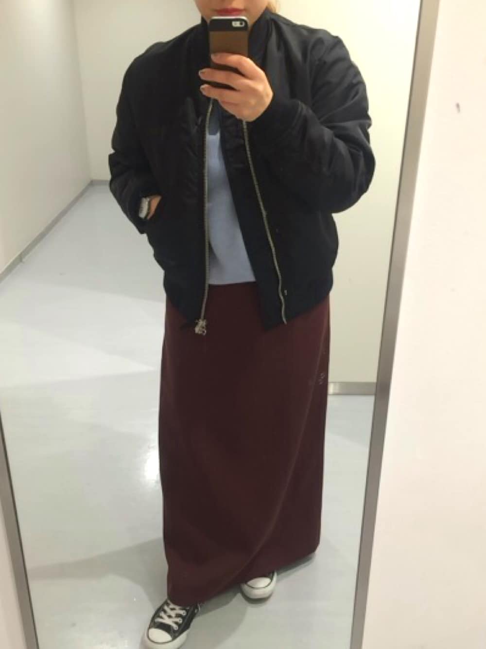 「Have a good timeのアイテム（その他アウター、ブラック系）」を使った、yuki さん（レディース・160cm）の冬コーディネートの1枚目の写真