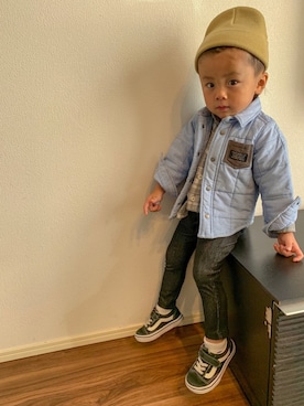 わにさん（キッズ・80cm）の秋コーディネート