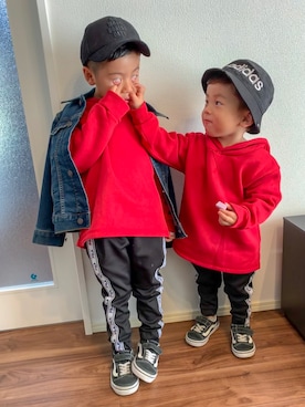 プロット 花 ふつう 赤い パーカー キッズ Arutasu Jp