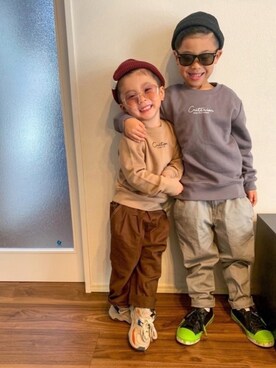 わにさん（キッズ・110cm）の冬コーディネート