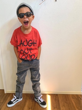 わにさん（キッズ・120cm）の秋コーディネート