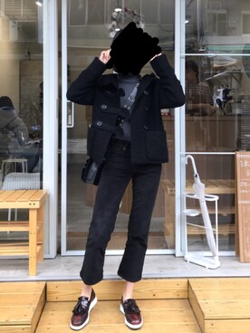 Olivia Wangさん（レディース・162cm）の冬コーディネート