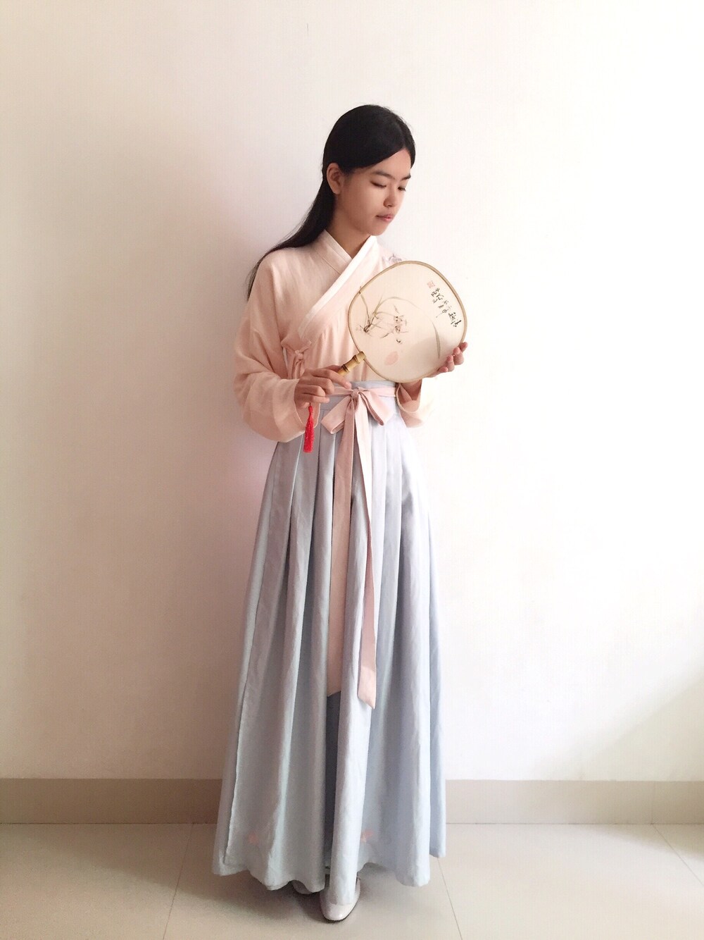 「汉服」｜「Han Costumeのアイテム（ワンピース、ピンク系）」を使った、不厌さん（レディース・167cm）の春コーディネートの1枚目の写真