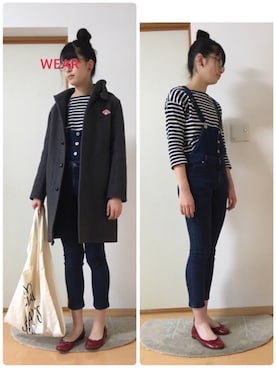 「TODAY'S SPECIAL（トゥデイズスペシャル）のMARCHE BAG/マルシェバッグ（エコバッグ/サブバッグ）」を使った、©︎zmiii＊さん（レディース・165cm）の冬コーディネート