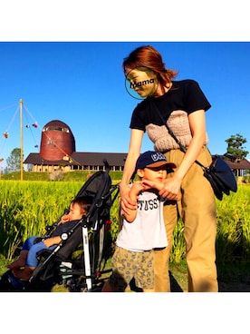 「THE SHINZONE（ザ　シンゾーン）のハイウエストチノパンツ（チノパンツ）」を使った、meg♔さん（レディース・163cm）の秋コーディネート