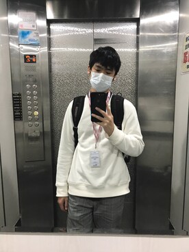 「H&M（エイチ・アンド・エム）のアイテム（その他トップス）」を使った、X さん（メンズ・172cm）の春コーディネート