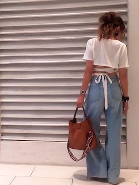 「OandI（オーアンドアイ）のアイテム（バッグ）」を使った、911ERIKAさん（レディース・158cm）の夏コーディネート