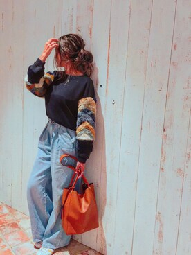 「OandI（オーアンドアイ）のアイテム（バッグ）」を使った、911ERIKAさん（レディース・158cm）の秋コーディネート