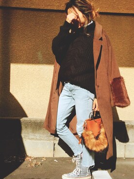 911ERIKAさん（レディース・158cm）の冬コーディネート