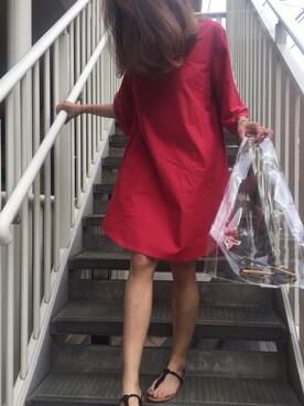 「marjour（マージュール）のアイテム（ワンピース）」を使った、911ERIKAさん（レディース・158cm）の春コーディネート
