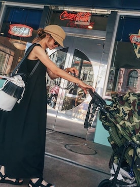 「OandI（オーアンドアイ）のアイテム（バッグ）」を使った、911ERIKAさん（レディース・157cm）の夏コーディネート