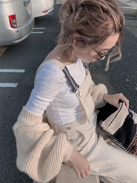 「OandI（オーアンドアイ）のアイテム（バッグ）」を使った、911ERIKAさん（レディース・157cm）の春コーディネート