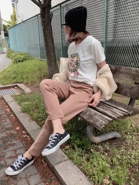 「ピンクリボン」｜911ERIKAさん（レディース・157cm）の春コーディネート
